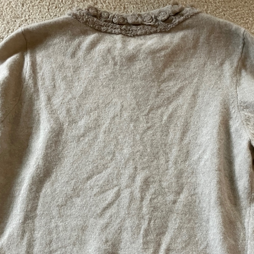 J. Crew Light Gray wool/cashmere sweater - Picture 5 of 6